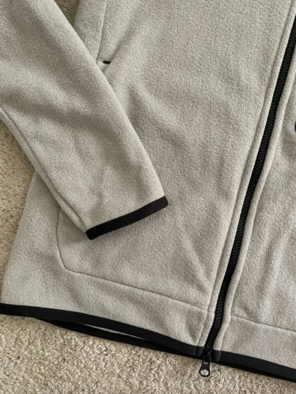 Nike Tech Fleece Men Size S Winterized Hoodie Cobblestone Black Pristine VNDS - Picture 10 of 16
